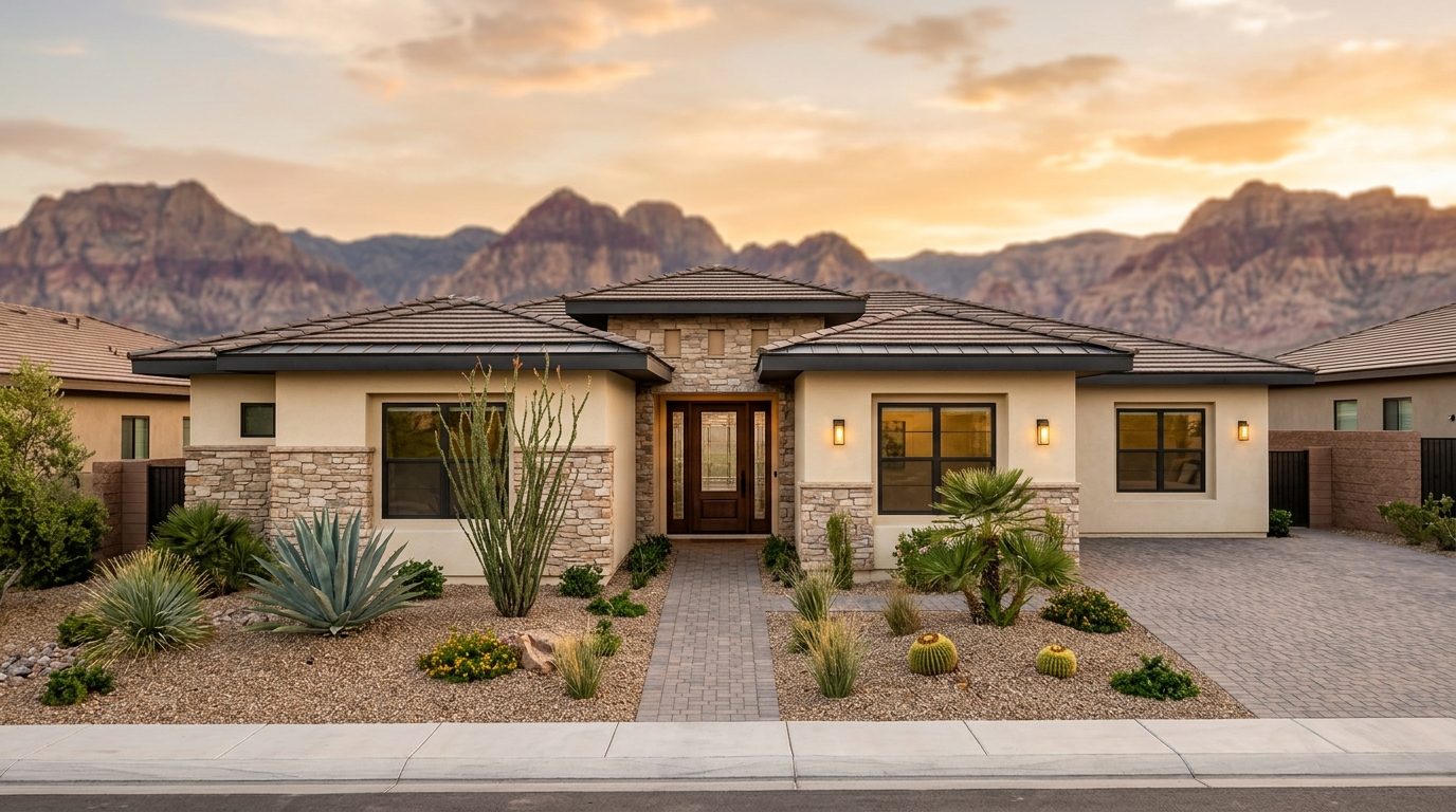 A Northwest Las Vegas desert home served by Custom Maid Cleaning